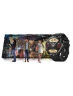 Chytré hodinky Gravity GT21-6 + červený silikonový řemínek