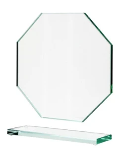 Skleněná trofej s matným podstavcem