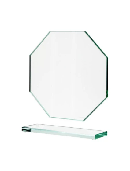 Skleněná trofej s matným podstavcem