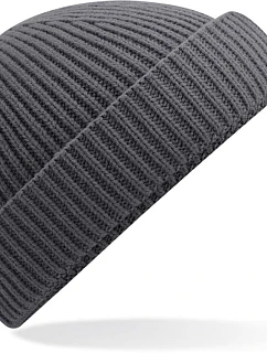 Beechfield B 383R Pletená čepice "Harbour" 53.383R graphite grey