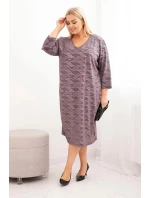 Dámské šaty z model 21725293 Plus Size s výstřihem do V fango - K-Fashion