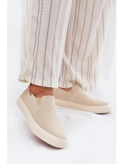Dámské Tenisky Slip-On Big Star RR274721 Béžové