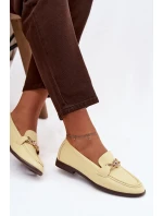 Dámské mokasíny s ozdobným detailem Žluté Rosynne Dámské mokasíny s ozdobným detailem Žluté Rosynne
