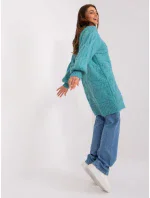 Sweter AT SW model 18884782 turkusowy - FPrice