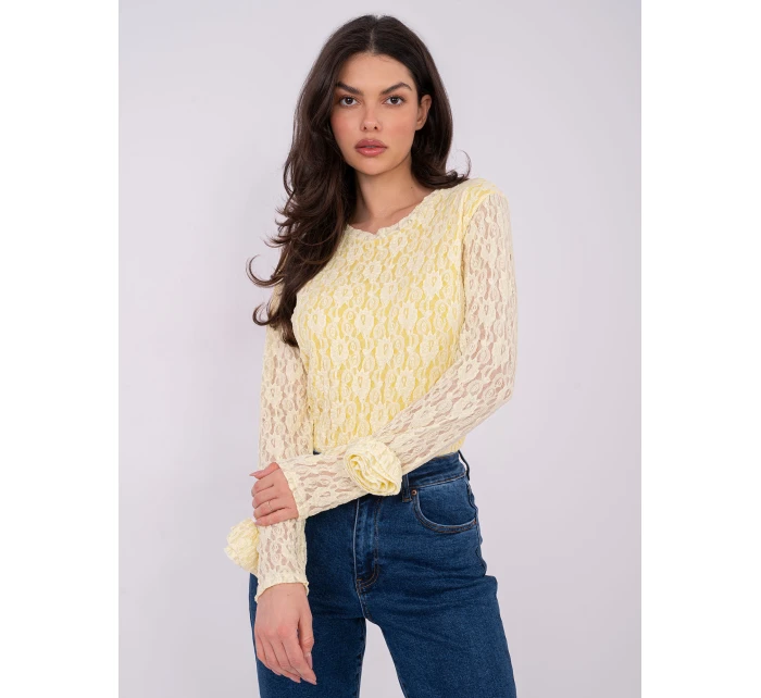 Bluzka IT BZ model 21807995 jasny żółty - FPrice Bluzka IT BZ model 21807995 jasny żółty - FPrice