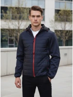 Pánská přechodná bunda prošívaná tmavě modrá FashionStreet TX4401