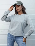 GLAMFLAIR dámská mikina světle šedá FashionStreet BY1315