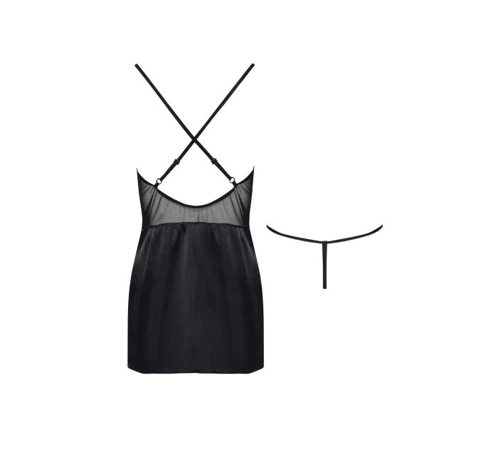 Dámská erotická košilka Marinela black - BEAUTY NIGHT FASHION Dámská erotická košilka Marinela black - BEAUTY NIGHT FASHION