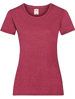 Fruit of the Loom Lady-Fit Valueweight T Dámské tričko 16.1372 vintage heather red Fruit of the Loom Lady-Fit Valueweight T Dámské tričko 16.1372 vintage heather red