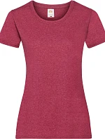 Fruit of the Loom Lady-Fit Valueweight T Dámské tričko 16.1372 vintage heather red