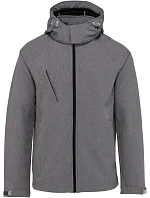 K 413 Pánská 3vrstvá softshellová bunda s kapucí model 22508992 marl grey - Kariban K 413 Pánská 3vrstvá softshellová bunda s kapucí model 22508992 marl grey - Kariban