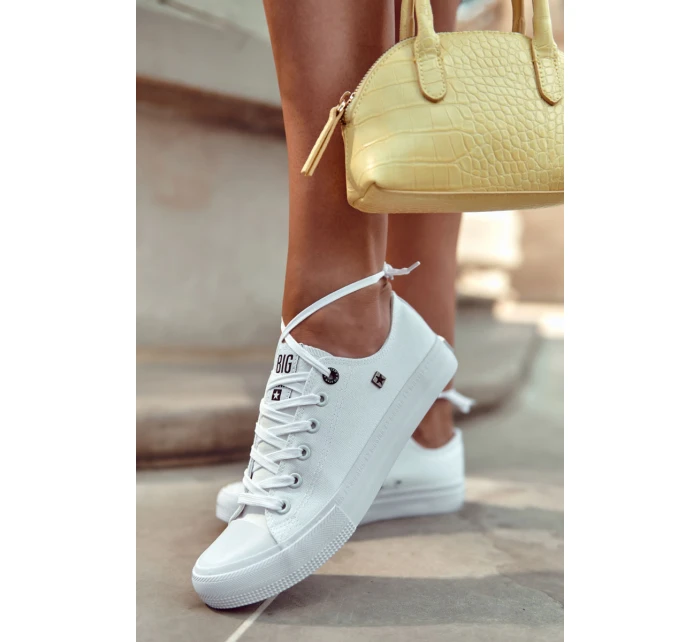 Dámské Klasické Nízké Tenisky BIG STAR AA274010 Bile Dámské Klasické Nízké Tenisky BIG STAR AA274010 Bile