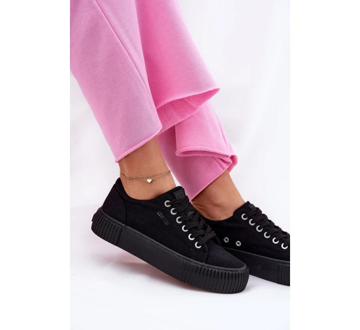 Dámské Textilní Tenisky Big Star RR274403 Černé Dámské Textilní Tenisky Big Star RR274403 Černé