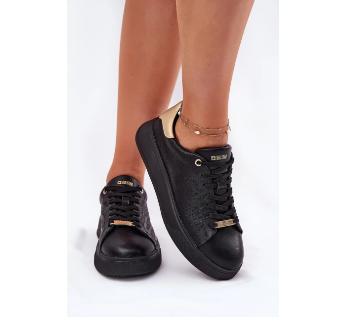 Dámské Sneakersy Z Eko Kůže Big Star model 21693190 Černé - Big Star Shoes Dámské Sneakersy Z Eko Kůže Big Star model 21693190 Černé - Big Star Shoes