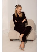 Sandály na podpatku s krystaly stříbrné model 21788244 - Boto