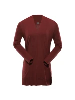 Dlouhý dámský svetr nax NAX EDERA madder brown Dlouhý dámský svetr nax NAX EDERA madder brown