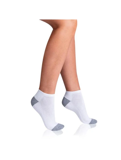 Dámské sportovní kotníkové ponožky 3 páry SPORT WOMEN IN-SHOE 3x - BELLINDA - bílá