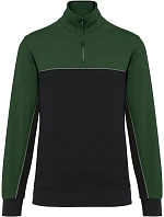 404 Pracovní mikina s 1/4 zipem  green model 22514083 - WK