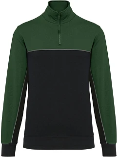 404 Pracovní mikina s 1/4 zipem  green model 22514083 - WK
