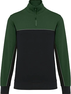404 Pracovní mikina s 1/4 zipem  green model 22514083 - WK