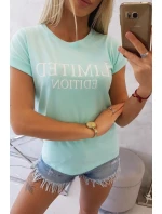 Limitovaná edice halenky v mátové barvě Limitovaná edice halenky v mátové barvě