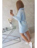 Šaty s kravatou modré Šaty s kravatou modré