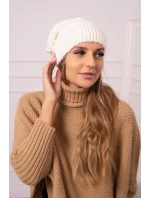 Dámská čepice Ingrid K371 ecru Dámská čepice Ingrid K371 ecru