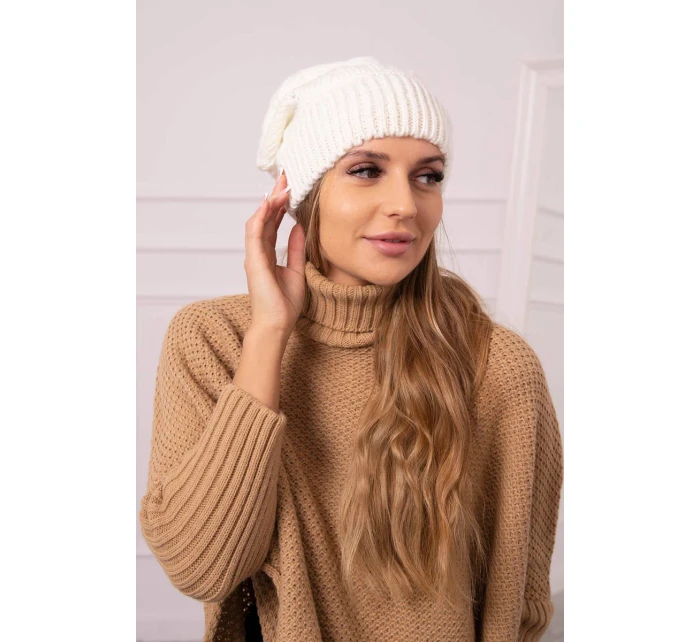 Dámská čepice Ingrid K371 ecru Dámská čepice Ingrid K371 ecru