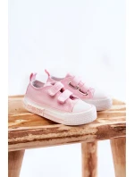 Dětské látkové tenisky se suchým zipem BIG STAR model 21594938 Růžová - Big Star Shoes Dětské látkové tenisky se suchým zipem BIG STAR model 21594938 Růžová - Big Star Shoes