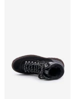 Semišové Zateplené Boty Třpytky Pánské Big Star OO174643 Černé Semišové Zateplené Boty Třpytky Pánské Big Star OO174643 Černé