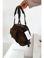 Kabelka z eko semiše Khaki model 21728353 - Boto