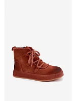 Zateplené kožené semišové kotníkové boty model 22368334 - Artiker Zateplené kožené semišové kotníkové boty model 22368334 - Artiker