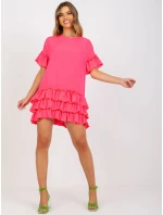 Šaty CHA SK 1422.19 fluo růžová