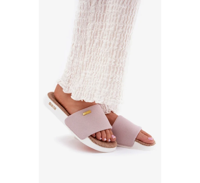 Dámské pantofle Big Star – světle růžové Dámské pantofle Big Star – světle růžové