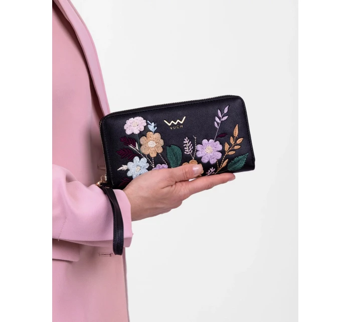 Dámská peněženka Vuch Nightie Nicci Flowers Black Dámská peněženka Vuch Nightie Nicci Flowers Black