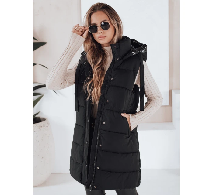 Dámská prošívaná vesta TOLIS černá FashionStreet TY3297