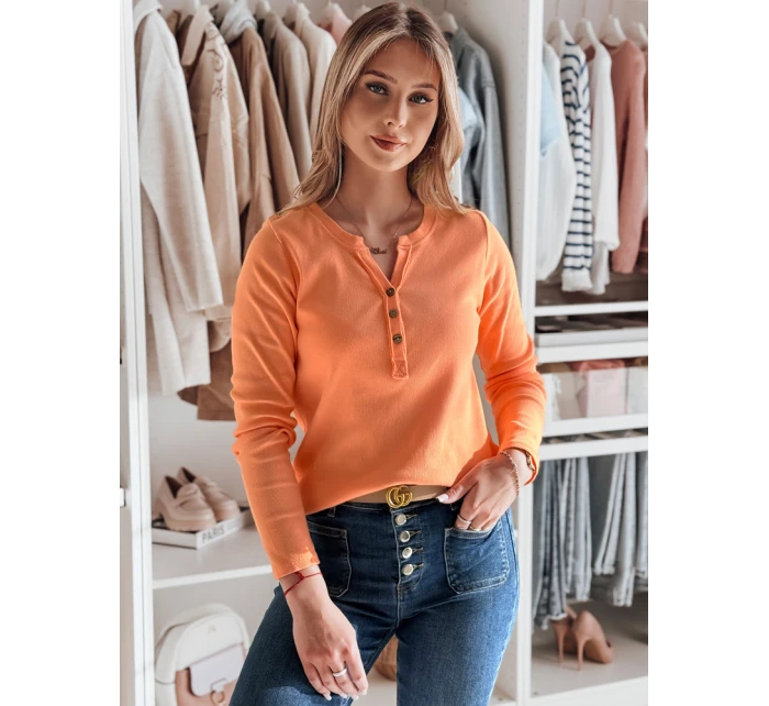 Dámské tričko s dlouhým rukávem FELORIA orange FashionStreet RY2782
