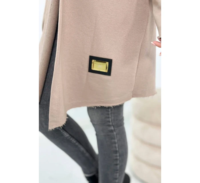 Rukávník s nápisem tmavě béžová Rukávník s nápisem tmavě béžová