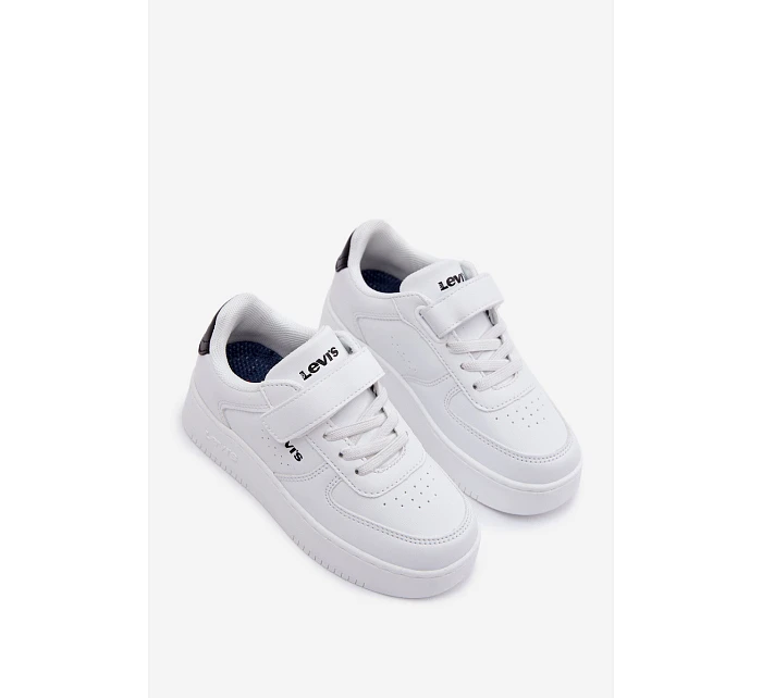 Dětské tenisky na suchý zip NEW Bílé model 22101695 - Levis Dětské tenisky na suchý zip NEW Bílé model 22101695 - Levis