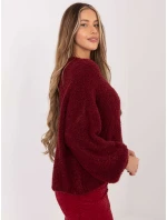 Sweter CH SW model 21782335 bordowy - FPrice Sweter CH SW model 21782335 bordowy - FPrice
