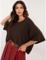 Sweter IT SW model 21877691 ciemny brązowy - FPrice