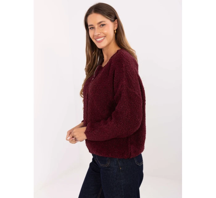 Jumper MI SW 3WB219.21 bordó Jumper MI SW 3WB219.21 bordó