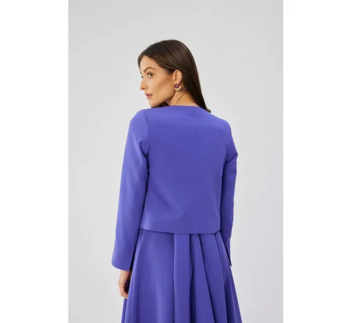 S368 Blejzr s otevřenou přední částí - fialový S368 Blejzr s otevřenou přední částí - fialový