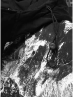 Pánská zimní bunda s kapucí černá FashionStreet TX5132 Pánská zimní bunda s kapucí černá FashionStreet TX5132