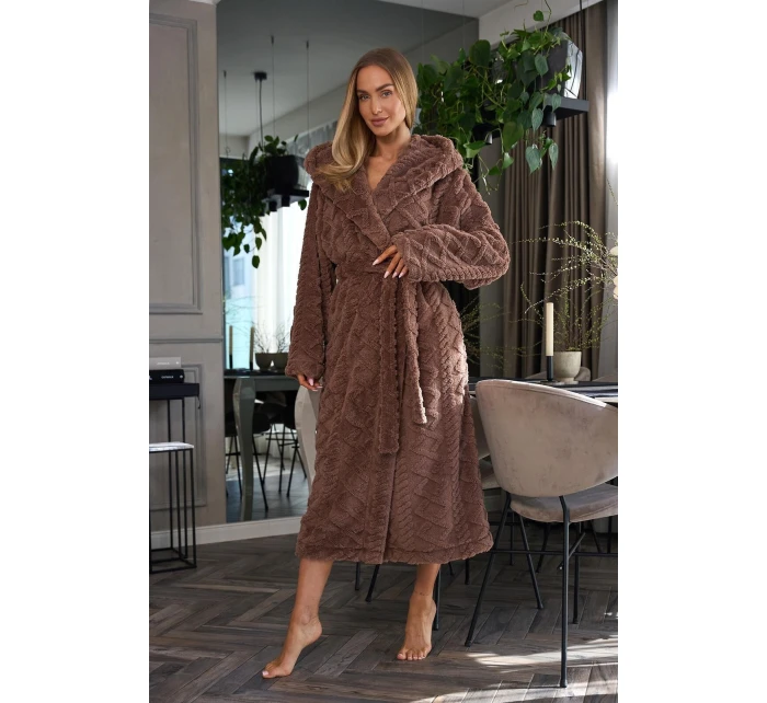 L&L 2402 Geo long S-2XL dámský župan