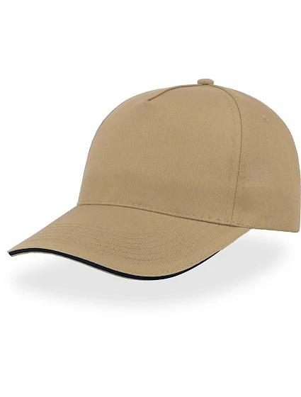 Atlantis Headwear Start Five Sandwich 5 panelová kšiltovka "Start Five Sandwich" 33.0039 khaki/navy Atlantis Headwear Start Five Sandwich 5 panelová kšiltovka "Start Five Sandwich" 33.0039 khaki/navy