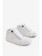 Dětské klasické vysoké tenisky Big Star model 21609037 Bílá - Big Star Shoes Dětské klasické vysoké tenisky Big Star model 21609037 Bílá - Big Star Shoes