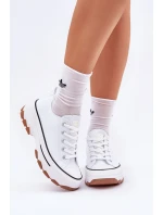 Nízké Dámské Tenisky Na Platformě Bílé model 21683102 - EVENTO Nízké Dámské Tenisky Na Platformě Bílé model 21683102 - EVENTO