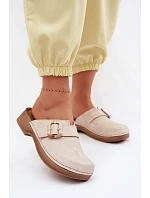 Dámské s přezkou  Světle béžové model 22094903 - Inblu