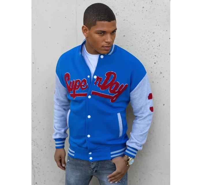 Pánská modrá mikina na zip FashionStreet BX5447